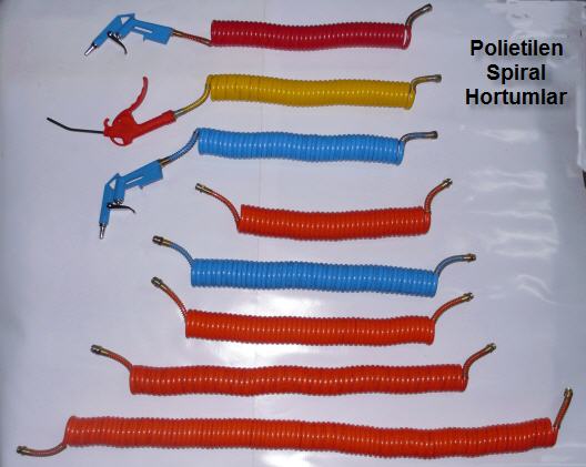 PU air coil hose air brake coil with air duster gun